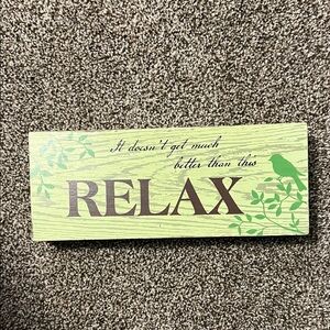 Craft Lime Green Decorative Wall Sign